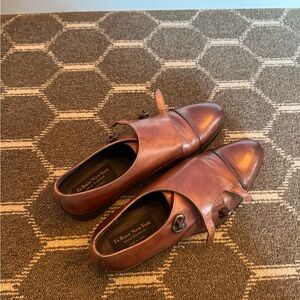 To Boot New York Men's Brown Leather Double Monk Strap - Made in Italy